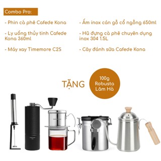 Combo pha cà phê phin tại nhà thông dụng