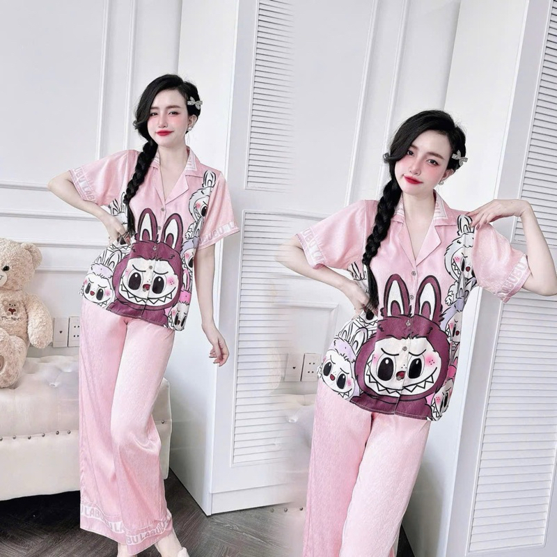 BỘ ĐỒ NGỦ PIJAMA BỘ LỤA TAY NGẮN CAO CẤP