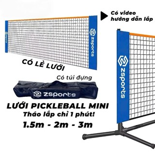 Bộ Lưới Pickleball Mini Tại Nhà 1.5m, 2m, 3m, 6m tháo lắp tiện lợi BS Zsport
