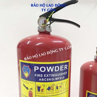 Bình chữa cháy dạng bột 8KG ABC, bình cứu hỏa