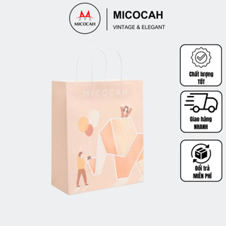  Túi Giấy Đựng Quà Chính Hãng MICOCAH Thanh Lịch Sang Trọng Phối Màu Vintage Siêu Xinh MC86 