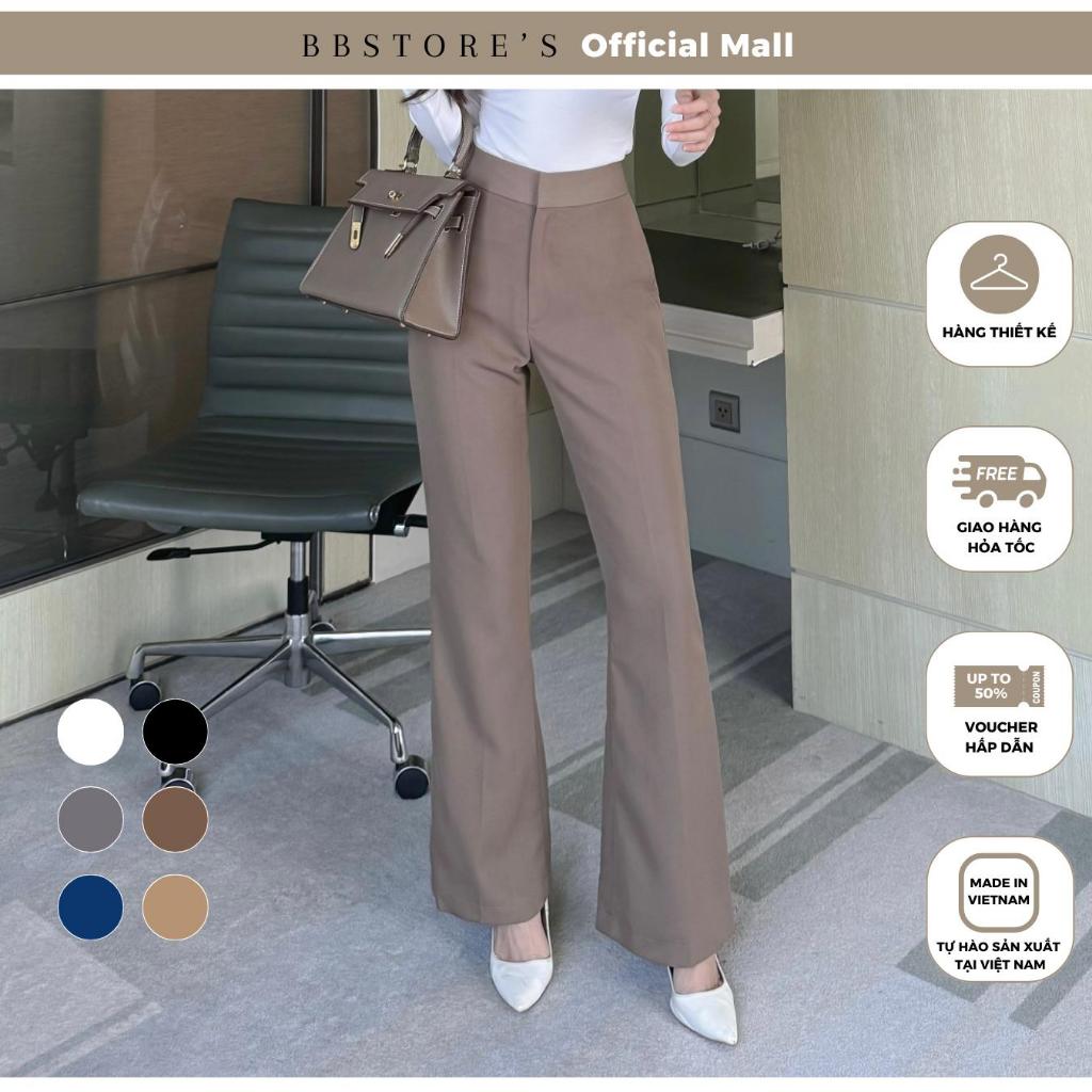 BBSTORE’S Quần Dài Ống Loe Công Sở Chất Cotton Tuyết Co Giãn - Q2141