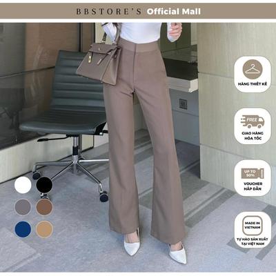  BBSTORE’S Quần Dài Ống Loe Công Sở Chất Cotton Tuyết Co Giãn - Q2141 