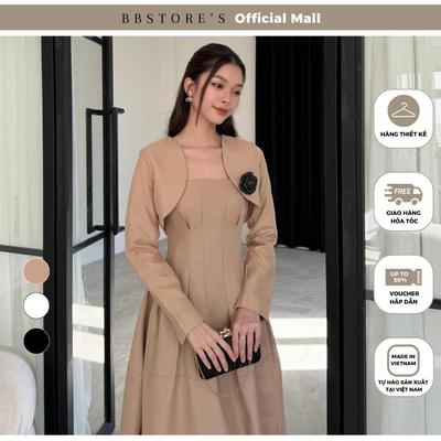 BBSTORE'S Áo Blazer Croptop Tay Dài Thanh Lịch Và Sang Trọng - A1858S