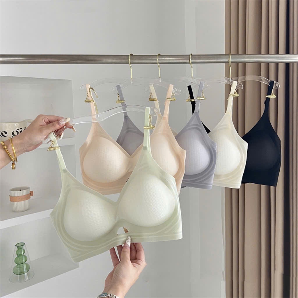 Áo lót nữ ,Bra su hở lưng siêu nhẹ đệm 3cm mỏng mịn tàng hình không gọng không lộ viền 9736 LILIRIA