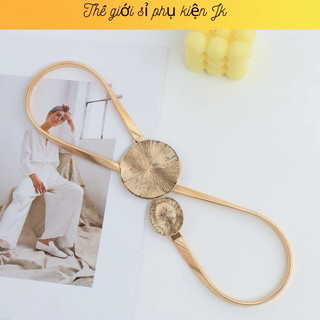  Thắt Lưng Nữ Kim Loại Co Giãn Khoá Tròn 164pu  