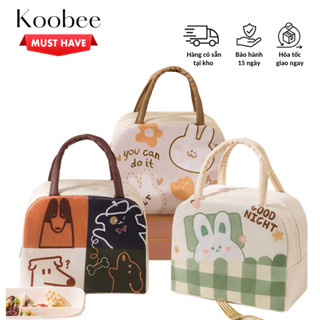  Túi Đựng Hộp Cơm Giữ Nhiệt Vải Oxford Chống Nước Họa Tiết Hoạt Hình – Mang Đi Học Đi Làm Tiện Lợi | Mã 168 