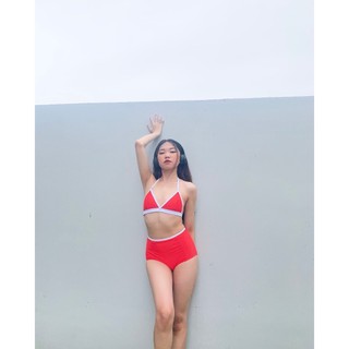 Đồ bơi nữ hai mảnh viền trắng | DỨA BIKINI & SPORTWEAR