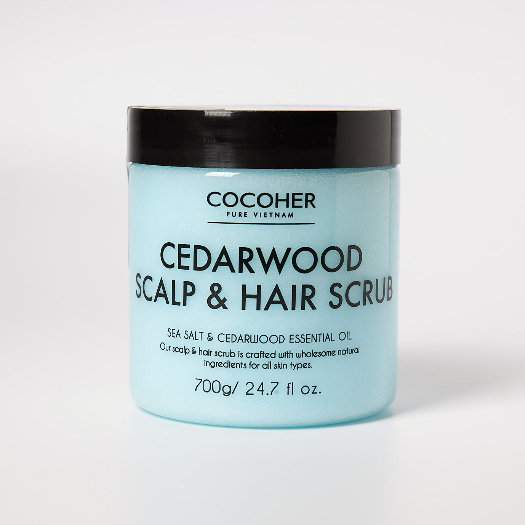 Tẩy Tế Bào Chết Da Đầu COCOHER Size 700g Sạch Gàu Kiềm Dầu, GiúpTóc Bồng Bềnh Chắc Khoẻ