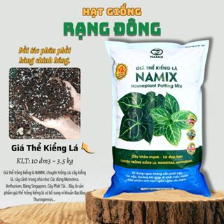 Đất Trồng Kiểng Lá NAMIX (Bao 10dm3 ~ 3,5Kg) Đất hữu cơ trộn sẵn cho Cây kiểng lá, Cây trong nhà - Hạt giống Rạng Đông