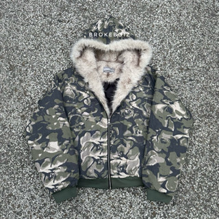 Áo bomber nam form boxy rộng mũ lông mềm màu xanh rêu phong cách streetwear, unisex, cozy Brokeboiz