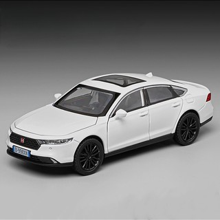 Xe mô hình bằng sắt Honda Accord TẶNG KÈM BIỂN SỐ đánh lái kèm đế tỉ lệ 1:32