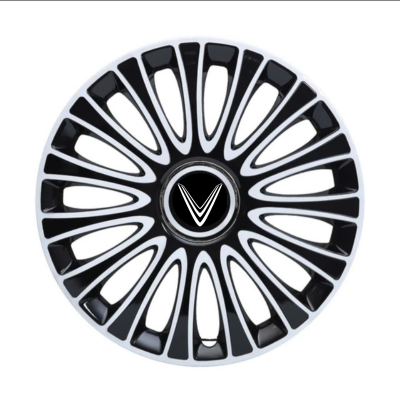 Bộ 4 ốp lazang vf3 mã 06A tặng kèm chữ decal V - ốp lazang vinfast vf3 - ốp mâm xe vf3 - VF3