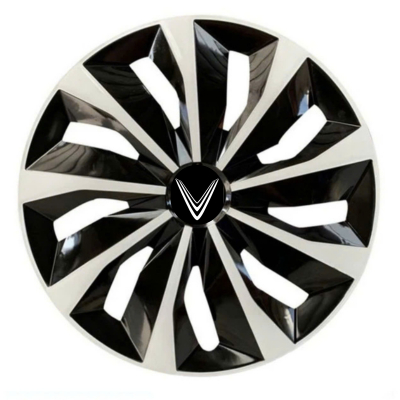 Ốp lazang vf3 mã 03 tặng kèm chữ decal V - ốp lazang vinfast vf3 - ốp mâm xe vf3 - VF3