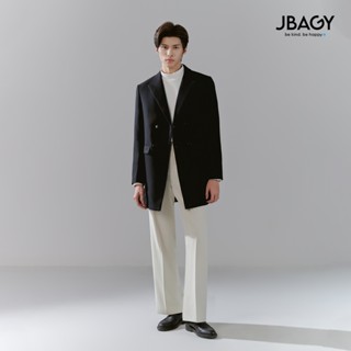 Áo khoác măng tô nam dạ Tweed, dạ ép cao cấp JBAGY cấu trúc 3 lớp - JM0101