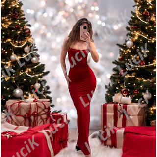 001(Có Bigsize) Đầm body dài thun gân 2 dây