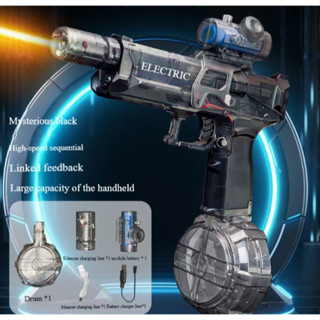 [TRENDY] Súng Nước Điện Tự Động T60 Bản Nâng Cấp Có Đèn Pin Sạc Bình To Áp Lực Mạnh. Quà Tặng Cho Bé Đi Du Lịch Ngày Hè