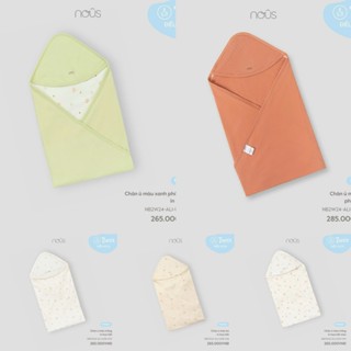 Nous New Chăn Ủ, Khăn Đa Năng Có Mũ Vải NU Peptit Nous Mềm Mại Cho Bé Chính Hãng