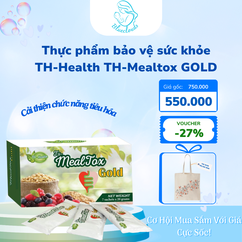 Thực phẩm bảo vệ sức khỏe TH-Health TH-Mealtox GOLD - Hộp 7 gói