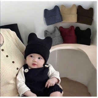  Mũ cho bé mũ tai gấu,mũ mickey Mũ Len beanie Màu Trơn cho bé sơ sinh từ 3 thàng tới 2 tuổi 