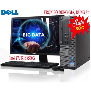 Bộ máy tính để bàn đồng bộ DELL intel Core i7 4770 kết nối Wifi ( Sản phẩm trọn bộ đầy đủ)