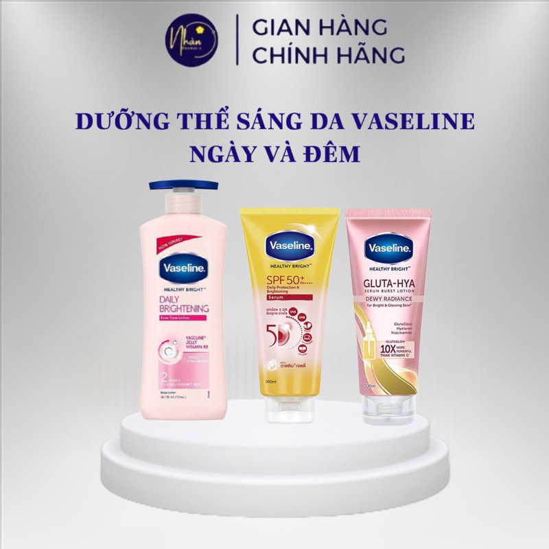 Dưỡng Thể Chống Nắng Vaseline 4X, Healthy White 50X 300ml Thái Lan (Hàng cty)