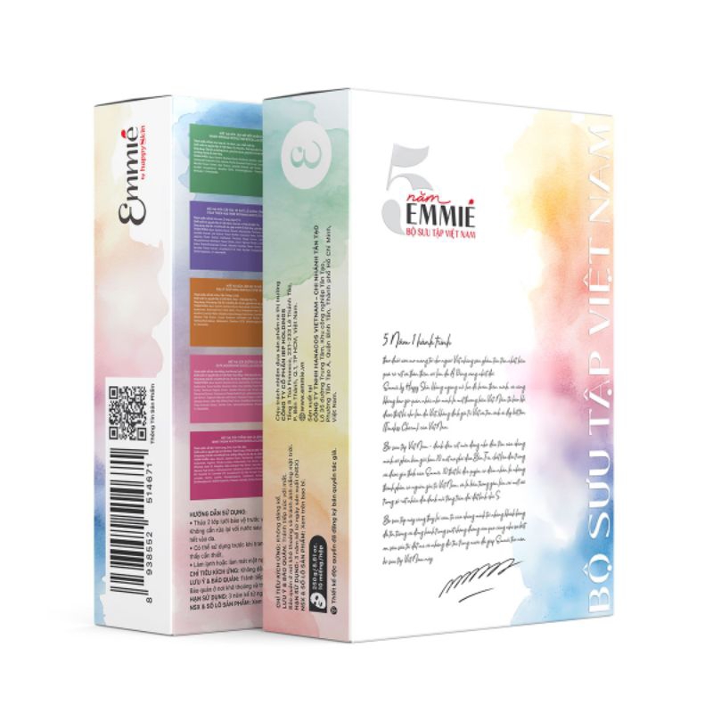 Combo 10 mặt nạ sinh học phôi dừa Emmie By Happy Skin