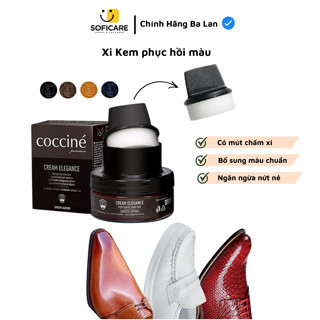 Xi đánh giày, xi kem bù màu, giúp làm mới giày, túi xách, ví da trơn bị bong tróc, sước, phai màu