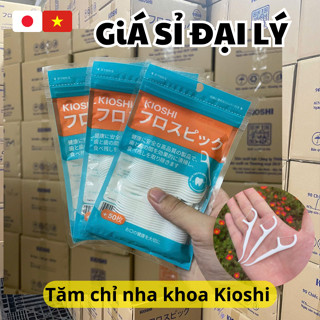   Giá Sỉ Đại Lý  Thùng 100 túi 50 chiếc tăm chỉ nha khoa Kioshi Nhật Bản chỉ kẽ răng sợi nhỏ chính hãng. 