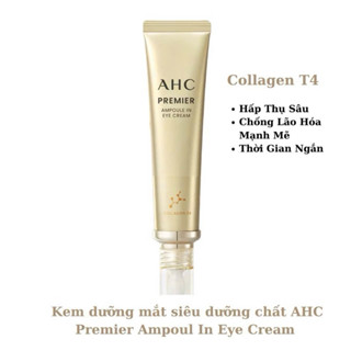 Kem Dưỡng Ngăn Ngừa Lão Hóa, Dưỡng Ẩm, Mờ Thâm Cho Mắt & Mặt AHC Age Defense Real Eye Cream For Face màu vàng