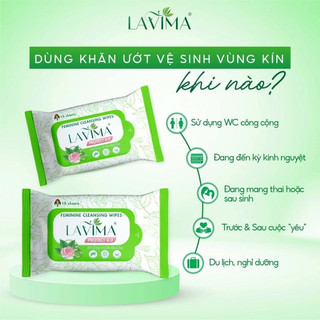 SET 2 GÓI Protect 4.0 LAVIMA Khăn Ướt Phụ Khoa