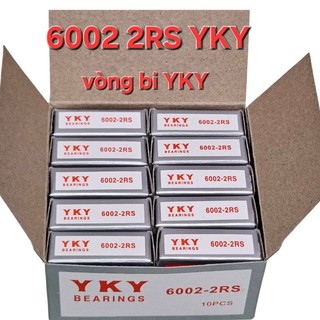 Hộp 10 vòng bi 6002 2RS YKY  ( cốt 15x32x9mm)