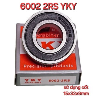 Hộp 10 vòng bi 6002 2RS YKY  ( cốt 15x32x9mm)
