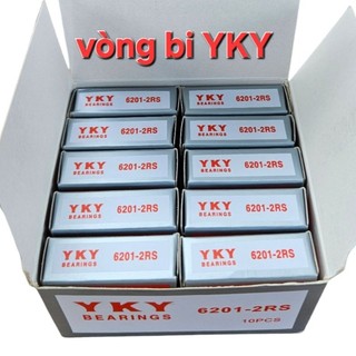 Hộp 10 cái vòng bi 6201 2RS YKY ( cốt 12x32x10mm)