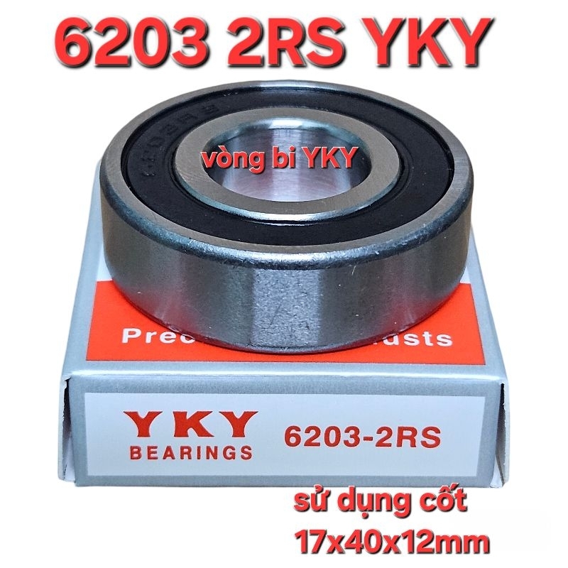 vòng bi 6203 2RS YKY( cốt 17x40x12mm)