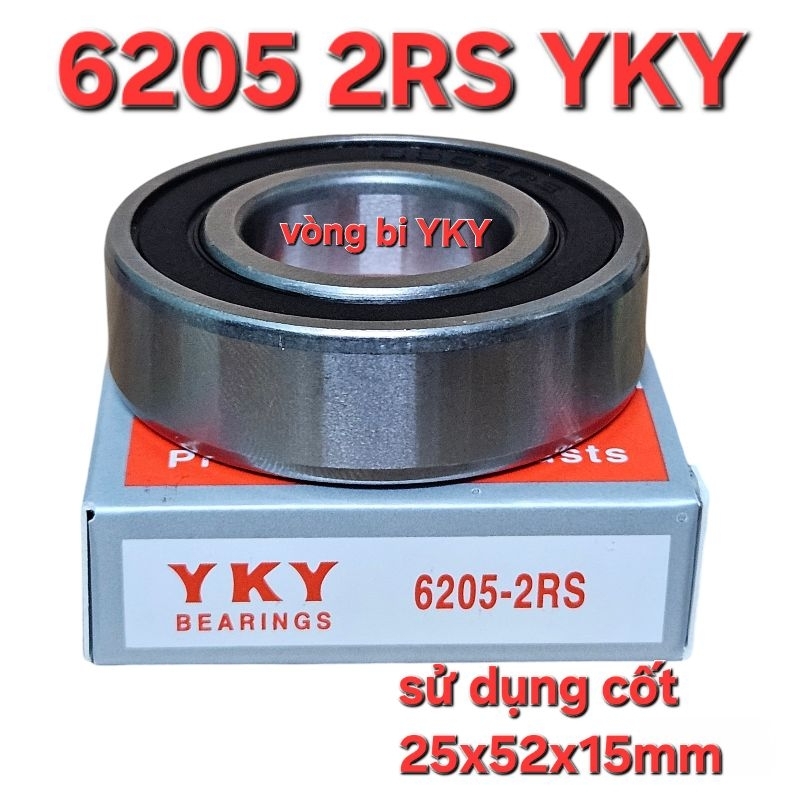 vòng bi 6205 2RS YKY (cốt 25x52x15mm)