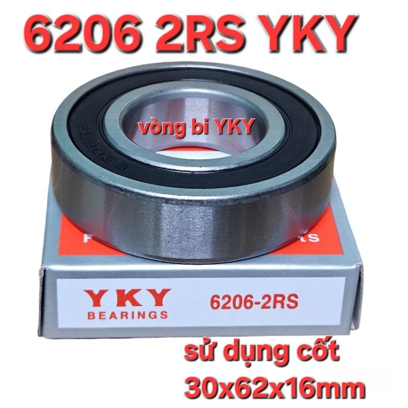 vòng bi 6206 2RS YKY ( cốt 30x62x16mm)