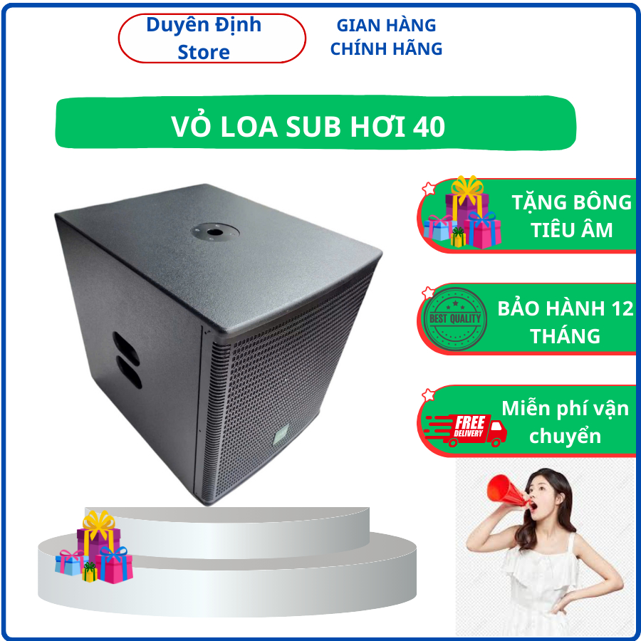 VỎ LOA SUB HƠI 40, VỎ LOA SUB BASS 40, SUB HƠI BÁT 40 - GIÁ 1 CHIẾC