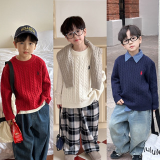 Áo Len dài tay vặn thừng thêu hình Ngựa thời trang cho bé A260 [FORM THƯỜNG]