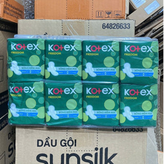  4 gói  8 băng vệ sinh Gói Kotex Freedom Mặt bông Có cánh 