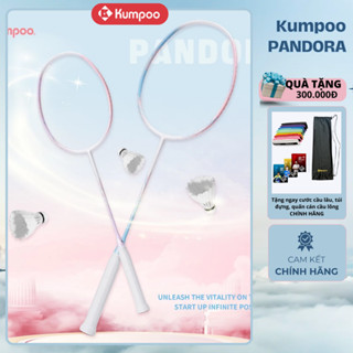  CHÍNH HÃNG-BẢO HÀNH  Vợt Cầu Lông Kumpoo PANDORA Căng Sẵn 11kg Tặng Kèm Cước Quấn Cán Túi Đựng Vợt 
