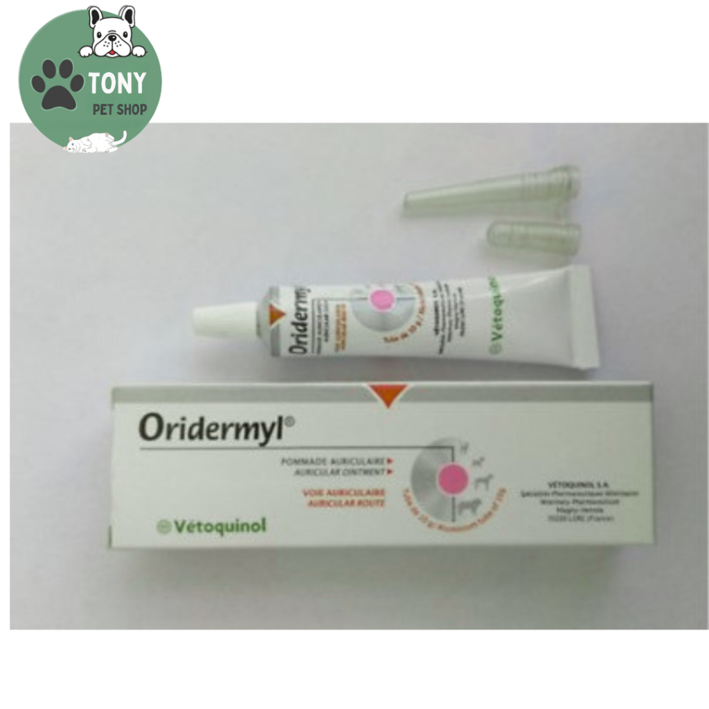 Sản phẩm nhỏ tai cho chó mèo oridermyl, 1 lọ nguyên, nhập Pháp