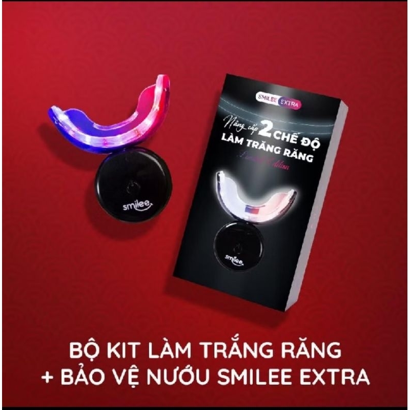 bộ kit tẩy trắng răng tại nhà SMILEE EXTRA 2 chế độ làm trắng răng Limited Edition