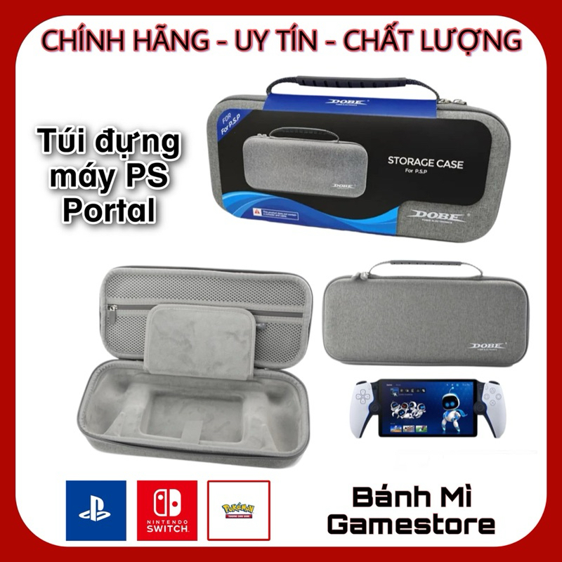 [Hàng sẵn ship hoả tốc]Túi đựng chống sốc Dobe cho máy game PS Portal / Playstation Portal PS5