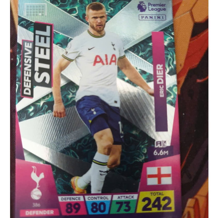 Thẻ cầu thủ Eric Dier #322 Tottenham Hotspur Panini Adrenalyn XL 2022/23
