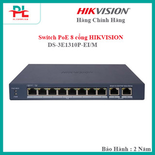  Switch PoE 8 cổng HIKVISION DS-3E1310P-EI M - Hàng Chính Hãng 