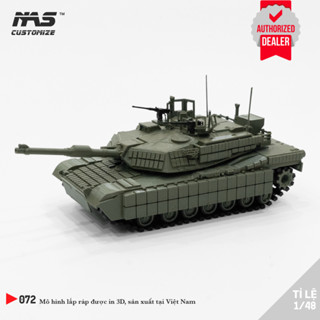 [ NAS ] Mô hình lấp ráp xe tăng Ukraine M1A1-SA tỉ lệ 1:48, Mô Hình quân sự Xe tank M1A1 Abrams 1/48