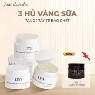 (KEM LENI CHÍNH HÃNG  )(Tặng 1 TẨY TBC & Oil test 10Ml)COMBO 3 KEM VÁNG SỮA LENI dưỡng trắng,cấp ẩm,hỗ trợ chống nắng