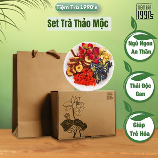  Set 30 gói trà thảo mộc mix giúp đẹp da ngủ ngon thanh nhiệt detox cơ thể - Tiệm Trà 1990's 