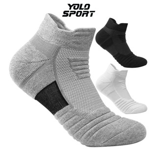  Vớ Thể Thao Chuyên Dụng Nam Nữ Loại Cotton Dày Dặn Chạy Bộ Bóng Rổ Bóng Đá Xe Đạp Quần Vợt Cầu Lông 